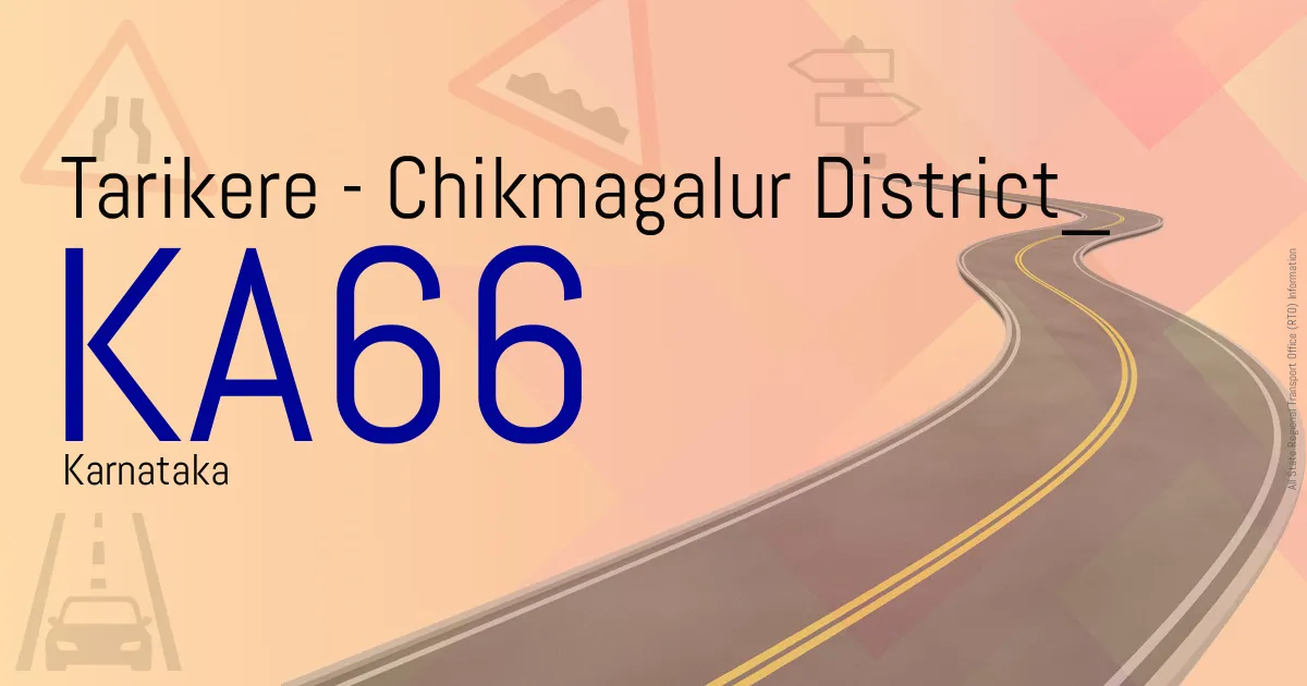 KA66 || Tarikere - Chikmagalur District
